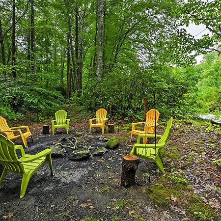 Serene Creekside Cottage Near Asheville Fire Pit Candler Exterior foto